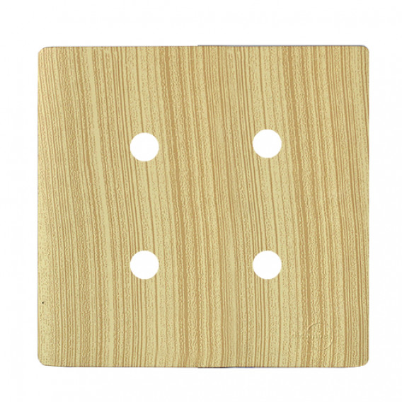 Placa p/ 4 Furos 4x4 - Novara Maple